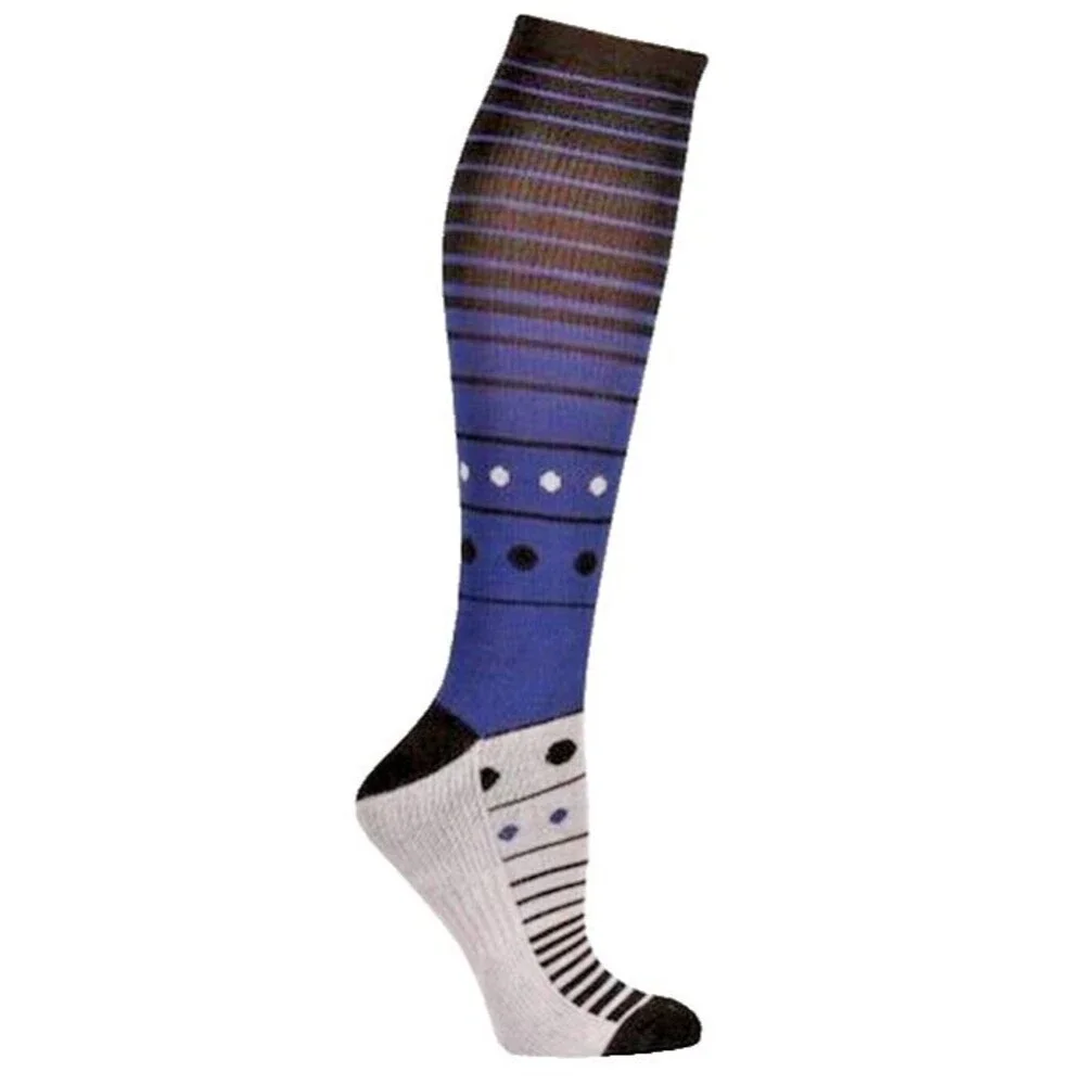 Windsor Ladies Socks L 10-13 Gradual Compression Patriotic Blue 15/20 MMHG 20